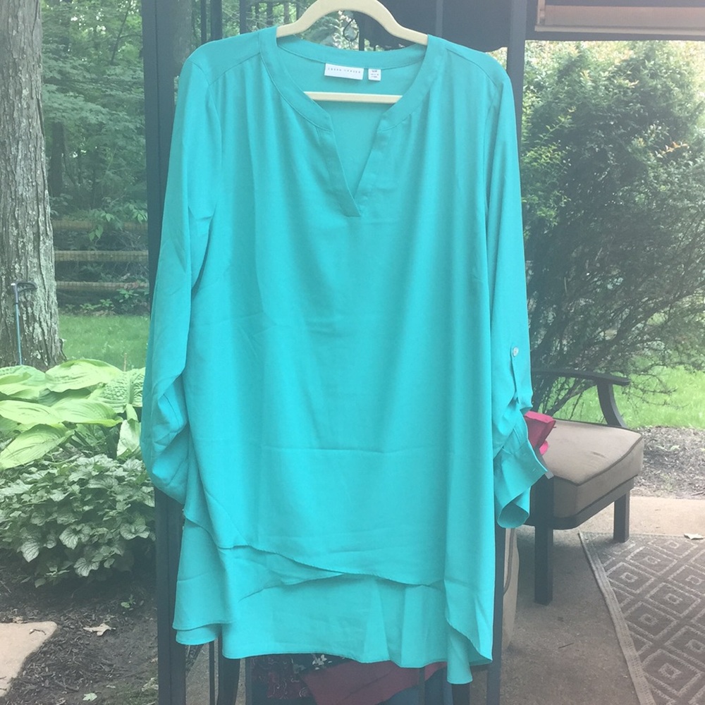 Susan Graver Hi low tunic blouse